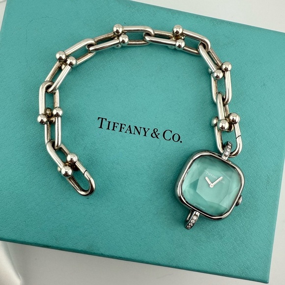 Tiffany & Co. HardWear Watch in Sterling Silver and Steel with Diamonds - Picture 1 of 14